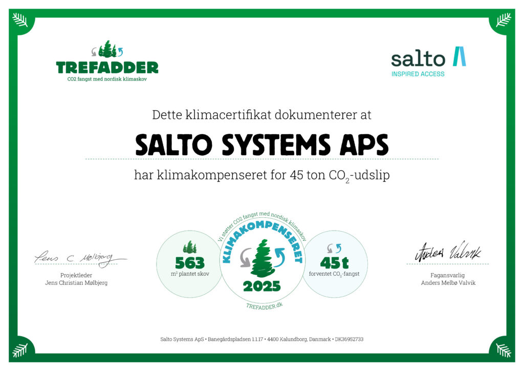 SERTIFIKAT TrefadderDK_Salto Systems_Danmark_DK36952733_2025